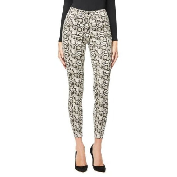 Good American Denim - Good American Good Waist Snake Print High Rise Skinny Jeans Sz 29/8 New